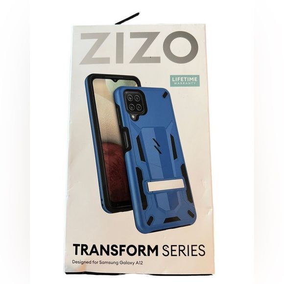 Zizo Transform Galaxy A12 Deluxe Phone Case with Military Drop Protection Blue - Picture 1 of 2